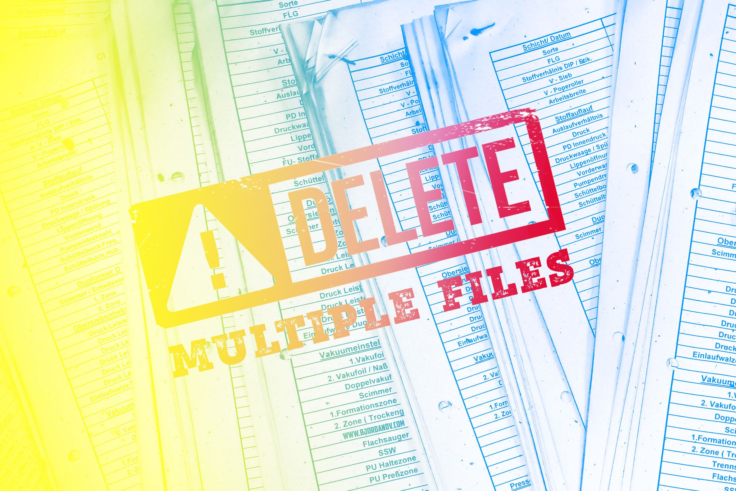 Delete all files with the same name